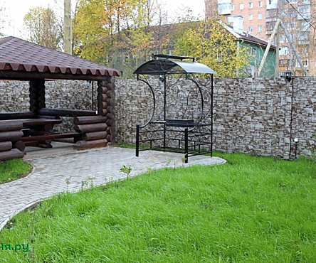 Баня с беседкой и бильярдом